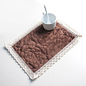 Set of 6 Dark Brown Placemats