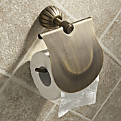 Enkle runde stil Antique Brass toalett roll holdere