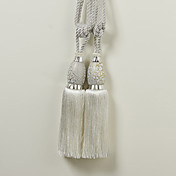 Classique Tassel polyester blanc (une paire)