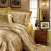 Primo Jacquard Full / Queen 4-Piece Duvet Cover Set