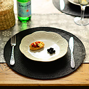 Set of 6 Country Style Round Shape Placemat