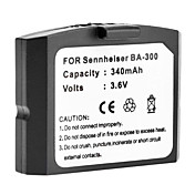 New 340mAh Replacement Battery for SENNHEISER BA300 BA-300 IS410 RI410