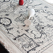 World Map Style Table Cloth