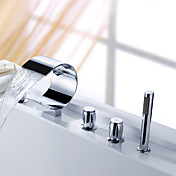 Sprinkle® by Lightinthebox - Waterfall Tub Faucet with Hand Shower (Curved Shape Design)