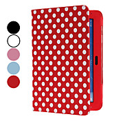 Dots Pattern PU Leather Case with Stand for the New iPad and iPad 4
