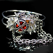 Bracelet cosplay inspiré par renaît! cérémonie de l'héritage arrive! kyoya hibari rouge bracelet