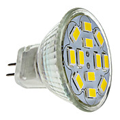MR11 6W 12x5730SMD de 550 570LM 2700-3000K luz blanca cálida Bombilla LED Spot (12 V)