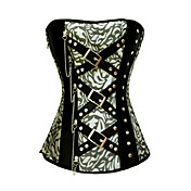 Charmerende Polyester Stropløs Side lynlås lukning Corsets Shapewear