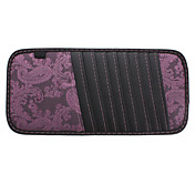 Principal motif fleur multifonction en cuir PU voiture pare-soleil CD clip