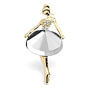Elegant Alloy With Rhinestones / Crystal Women's Brooch