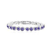 Fashionable Alloy Plating Platinum With Crystal Women's Bracelet(More Colors)