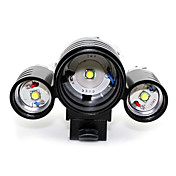 GOREAD Drei XML-T6 LED High Power Charge Fahrrad Scheinwerfer (1800lm) S250005