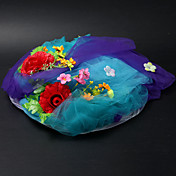 Raso / pizzo con fiore / Cow Wedding Vetch / Festeggiare / Luna di miele Hat