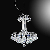 120W Moderne kroonluchter met 6 lichten en Crystal Hangers