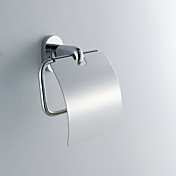 Contemporáneo Style cromado montado en la pared de latón Todas cubierta del estilo del rollo de papel higiénico titulares rack