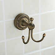 Ottone antico finitura in ottone Materiale porta accappatoio (Hook doppia)