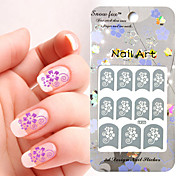 3PCS Mixed-style Paper Nail Art Image Stamp Stickers LK Series No.24