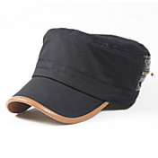 Zipper Décor flachen Hut mit Leder-Spitze (55-58cm)