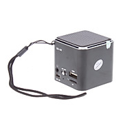 Portatile in alluminio USB / TF Mini MP3 Music Speaker Radio FM (DC 5V)