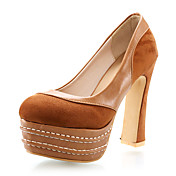 Elegant Suede / Leatherette Chunky Heel Pumps With Split Joint Party/Evening Shoes (More Colors)