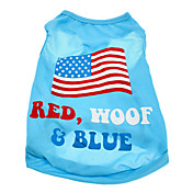 American Flag Pattern Terylene Vest for Dogs (XS-L)