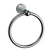 Moderne stil Chrome Finish Brass Circle Shape Towel Ring