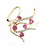 Beautiful Alloy With Crystal Brooch (More Colors)