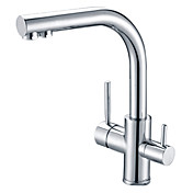 Chrome Finish Messing Centerset Contemporary Style Küchenarmatur