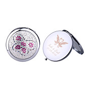 Personalized Chrome Mirror Favor With Rhinestone Butterfly