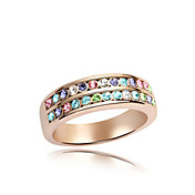 Wunderschöne 18k vergoldet High Quality Alloy und Crystal Ring