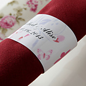 Personalisierte Paper Napkin Ring - Spring Flower (Set von 50)