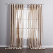 (Zwei Platten) classic Polyester-Baumwoll-Mischung Jacquard beige Gardinen