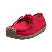 Chic Leather Flat Heel Loafers & Slip-ons With Lace-up Honeymoon Shoes (More Colors)