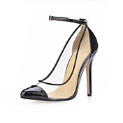 Gorgeous Leatherette Stiletto Heel Pumps With Buckle Party / Evening Shoes