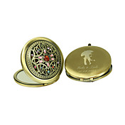 Personalized Vintage Chrome Mirror Favor With Rhinestone