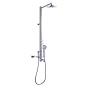 Centerset Wall Mount Contemporary Style Chrome Finish Brass Shower Faucets