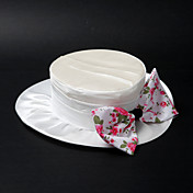Piuttosto raso / pizzo con fiore / Cow Wedding Vetch / Festeggiare / Luna di miele Hat