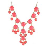 Caramelo de la Mujer moda collar de piedras preciosas