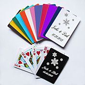 Personlig spillekort - Snowflake (Flere farver)