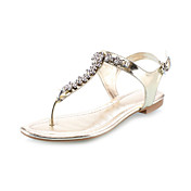 Patent lær flat hæl sandaler med Rhinestone Party / Evening Sko (Flere farger)