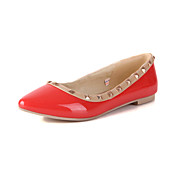 Gorgeous Leatherette Flat Heel Loafers & Flip-Ons With Rivet Party/Evening Shoes (More Colors)