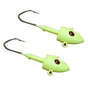 Eurocor 7g/14g/21g/28g/45g Fisch-Kopf Jigs leuchtenden Fischerei lockt