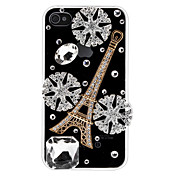 Fiocco di neve Case Tower trasparente per iPhone 4 e 4S