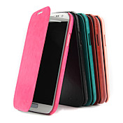 Estilo elegante PU de protección estuche de cuero con soporte y ranura de la tarjeta para Samsung I9500 Galaxy S4