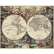 Printed Art Fantasy World Map by Interlitho Designs