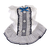 Lovely School Girl Turndown Collar Style Dress for Dogs (Assorted Color,XS-L)