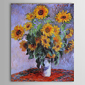 Pintura a óleo famosa um buquê de girassóis por Claude Monet
