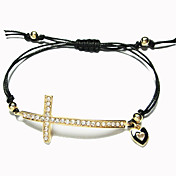 Women's Simple Color Rope Diamond Alloy Bracelet
