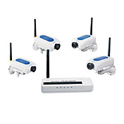 2.4GHz Digital Wireless Security Kit mit 4 Kameras (Network Remote Monitoring)
