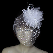 Beautiful Feather With Lace/Tulle Wedding Fascinators